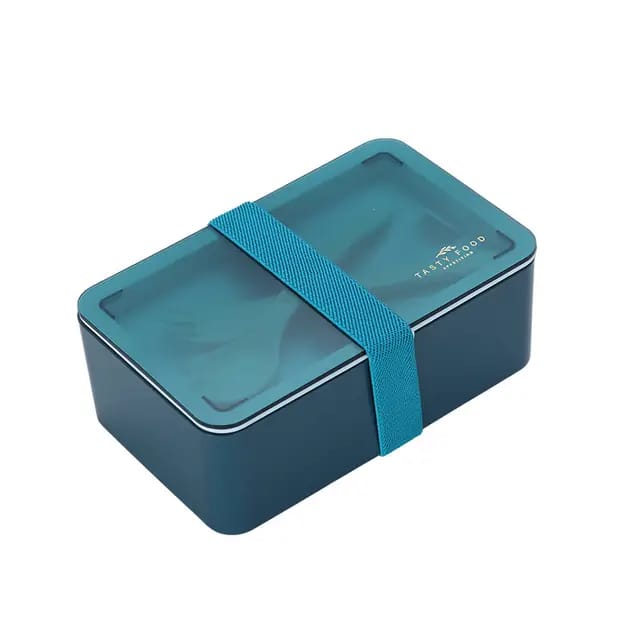 Microwaveable Large-Capacity Leak-Proof Student Lunch Box | Food-Grade Container | Blue & Yellow