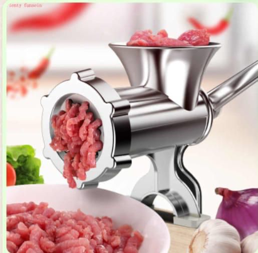 12 Inch Manual Meat Mincer / Grinder | Heavy Duty Stainless Steel | Ideal for Home and Commercial Use