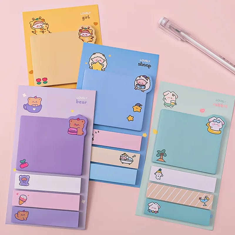 Creative Paper Sticky Notes | Memo Pads for Office & School | Adhesive Notepad Stickers