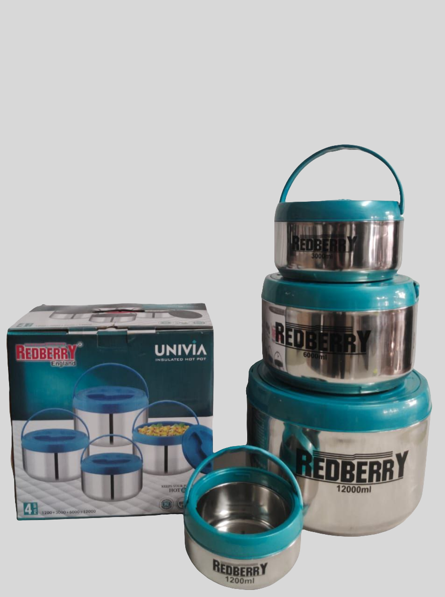 Premium Range of Stainless Steel Insulated Hotpot - UNIVIA 4pcs Set