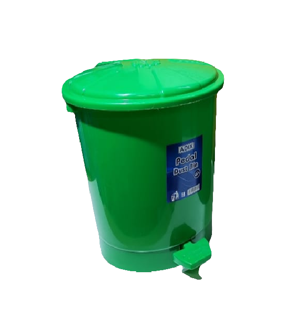 Adix Pedal Dust Bin (10 Liters) | Hands Free Pedal Trash Bin | Durable Plastic Trash Bin for Home & Office