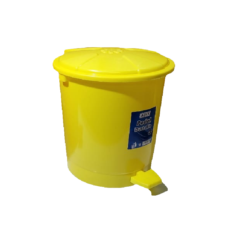 Adix Pedal Dust Bin (10 Liters) | Hands Free Pedal Trash Bin | Durable Plastic Trash Bin for Home & Office