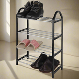 Furaha Finds 4 Layer Space saving Folding Shoe Rack Compact and foldable shoe storage solution for apartments,dorms, and closets.
