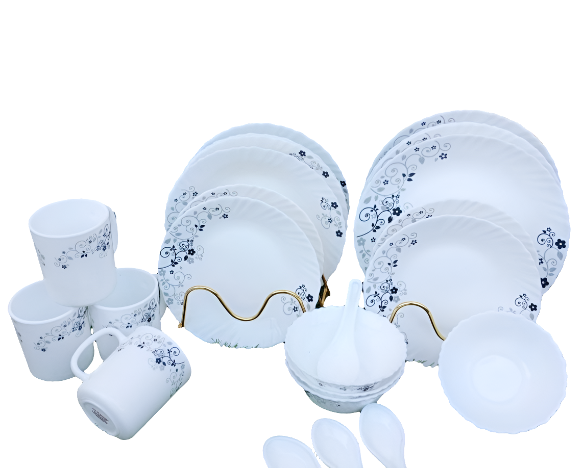 Classique Dinner Set Aqua Spray | Elegant & Stylish Tableware