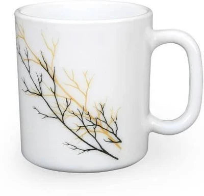 36 pcs Set 320 ml Mugs | Golden Fall Design | Rich and Elegant