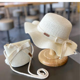 Kids' Sun Hat & Straw Bag Set (2-8 Years)