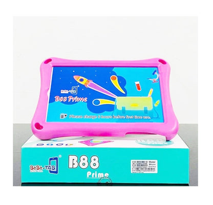 8Inch BeBe TAB B88 Prime HD Kids Tablet | Android 12 | Password Secure Parental Controls | 6GB RAM, 256GB Storage | Dual SIM, WiFi, 5G | Interactive Learning and Games