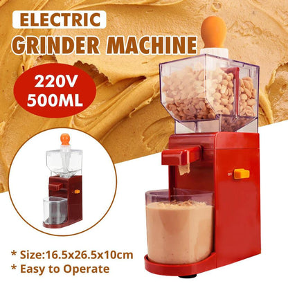 Electric Grinder Machine | 500V Peanut Butter Maker with 500ml Capacity for Nut Spreads