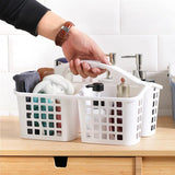 Plastic Shower Caddy Basket with Handle | Cleaning Supply Organizer