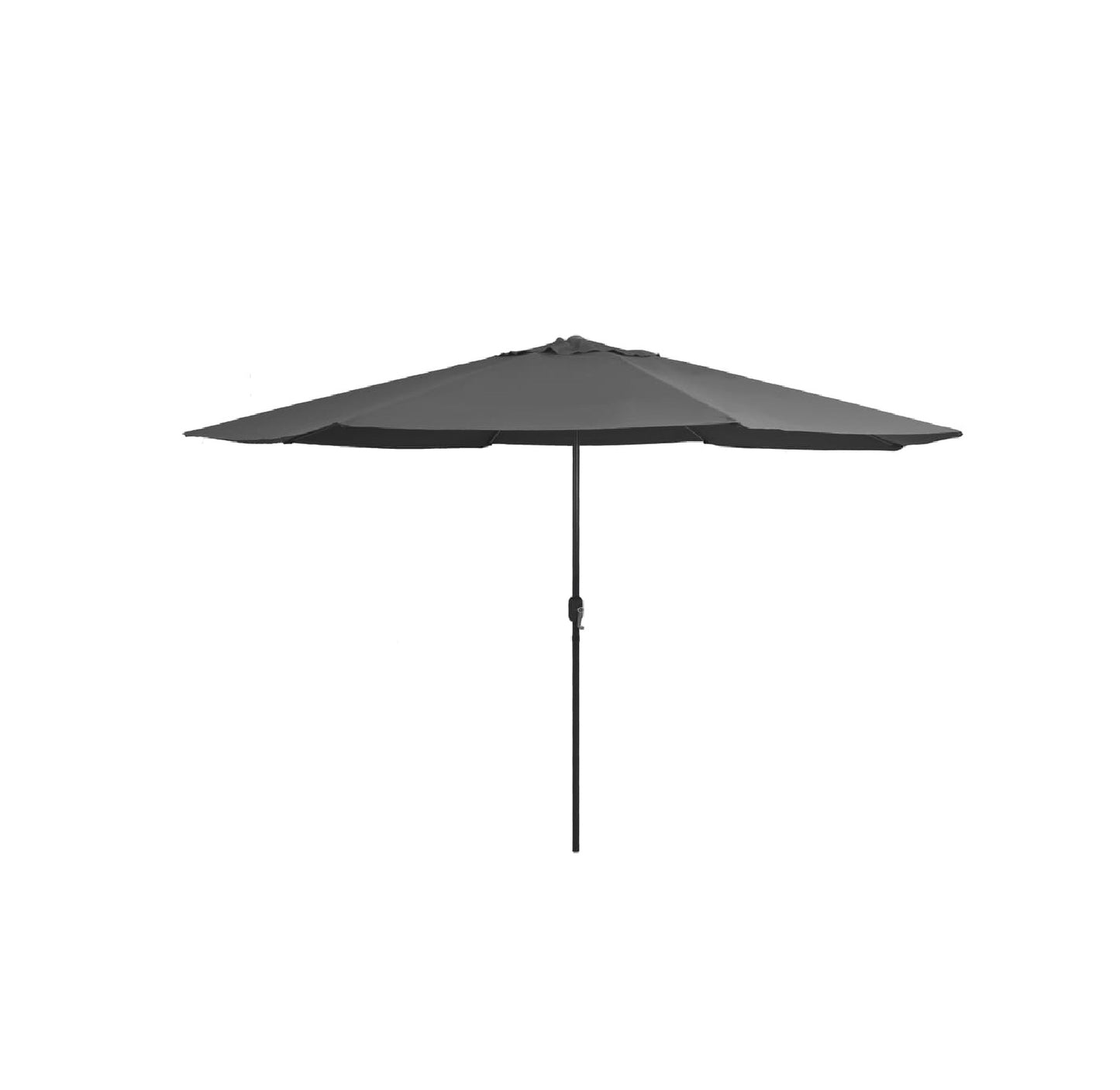 Grey Outdoor Umbrella with Base | Large Patio Sunshade | 390 cm x 247 cm | Outdoor Garden Umbrella for 4-6 People|UV Resistant Outdoors| Outdoor Setting| Garden Seating