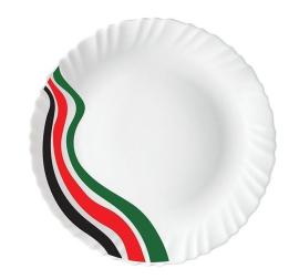 Kenya Flute 7.5" Signature Side Plates | 6 Piece Set | Quarter Plate Design