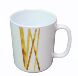 36pcs 32 cl Mugs | Golden Shades | Stylish and Elegant | Porcelain