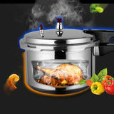 10 Liter Capacity Nonstick Aluminium Pressure Cooker with 1000 Watts | Lightweight & Efficient Heat Conductor