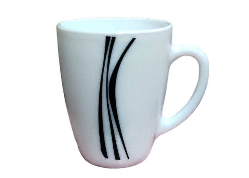 6 Piece Set 33cl Midnight Mugs | 330mm | Elegant and Durable | Ideal for Hot Beverages