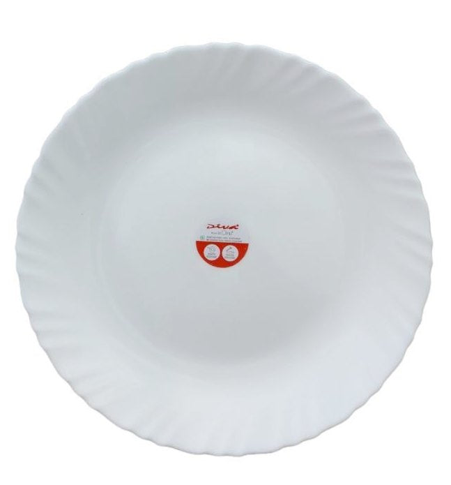 Signature 36 Piece 9" Classique Soup Plates | White Plain Elegant Dinnerware Set