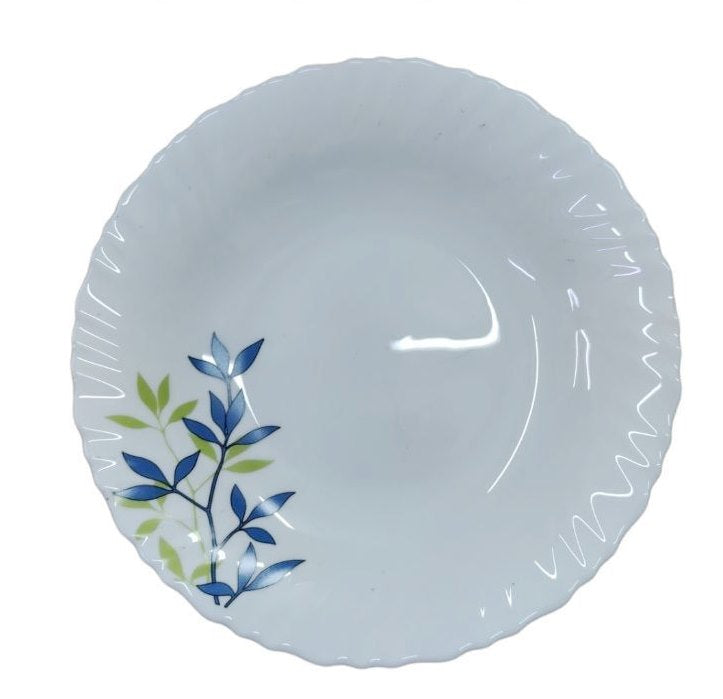 36pcs 9" Classique Soup Plates | Silken Charm Design, Elegant Porcelain Soup Plates for Dining