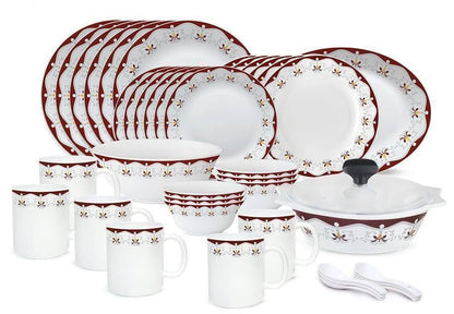 Signature 40 pcs Dinner Set | Royal Brown | Sophisticated and Classic | Porcelain