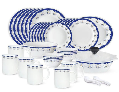 Signature 40 pcs Dinner Set | Royal Blue | Elegant and Bold | Porcelain