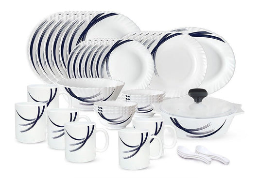 Signature 40 pcs Dinner Set | Indigo Stella | Stylish and Modern | Porcelain