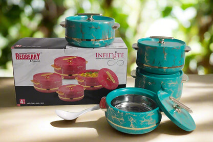 Redberry Plastic Designer Hotpot - "Infinite" 4pcs Set