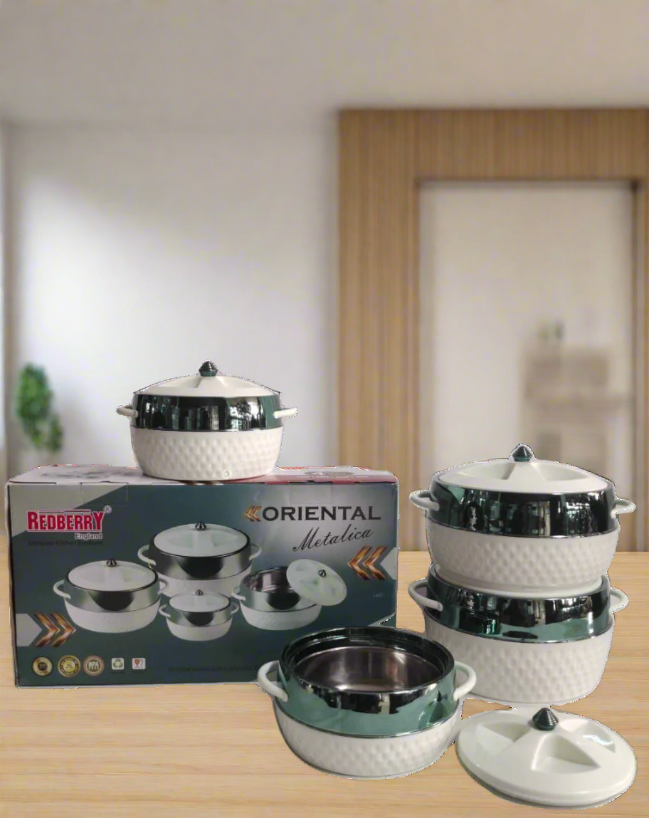 Redberry Plastic Hotpot - "Oriental" 4pcs Set