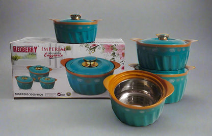 Redberry Plastic Designer Hotpot - "Imperial" 4pcs Set