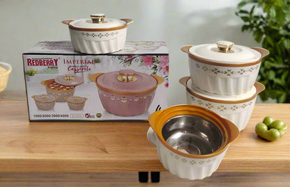 Redberry Plastic Designer Hotpot - "Imperial" 4pcs Set