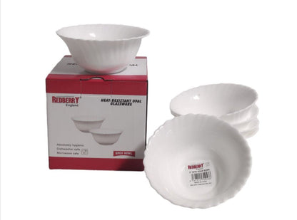 Redberry Opalware - 5" Spin Bowl (Plain)