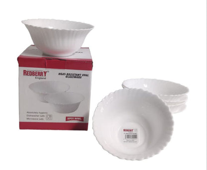 Redberry Opalware - 6" Spin Bowl (Plain)