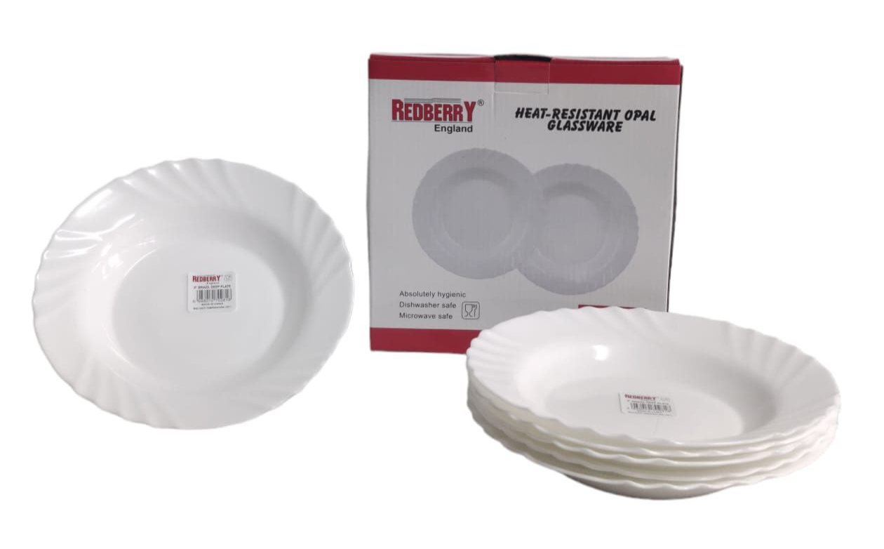 REDBERRY Premium Range of Opalware - 9" Brazil Plate (Plain)