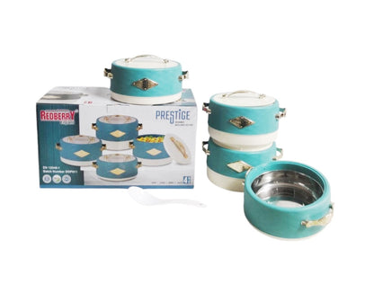 Redberry Premium Range Plastic Designer Hotpot "Prestige" | 4 Piece Set (1800ml, 2400ml, 3000ml, 3600ml)