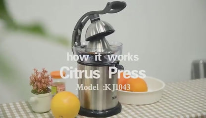 Stainless Steel Citrus Juicer | High Efficiency Electric Juicer for Oranges, Lemons & Limes | Durable Kitchen Appliance