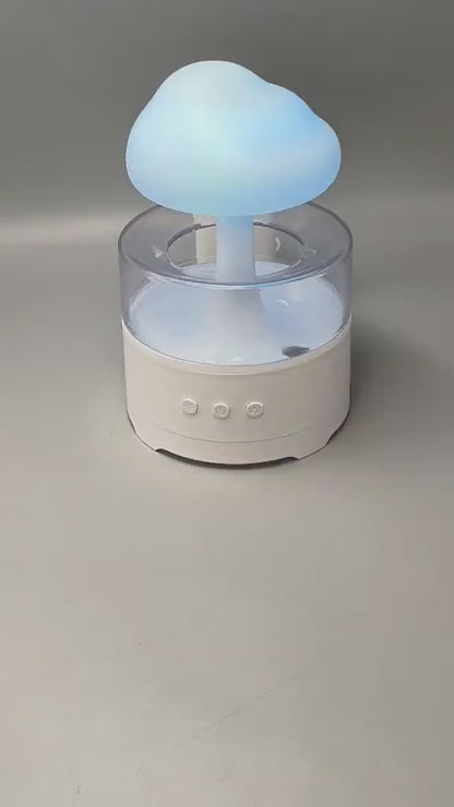 Bluetooth Speaker Rain Cloud Humidifier | 7 Color LED Essential Oil Diffuser