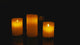 3pcs Classic Battery Operated Flickering Flameless Candles | White | 10cm, 8cm, 7cm | Decorative & Festive Lighting