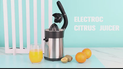 Stainless Steel Citrus Juicer | High Efficiency Electric Juicer for Oranges, Lemons & Limes | Durable Kitchen Appliance