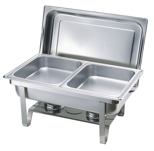 9 Ltr Double Chafing Dishes SG 433/2 | Stainless Steel Buffet Warmer with Dual Pans for Catering and Parties