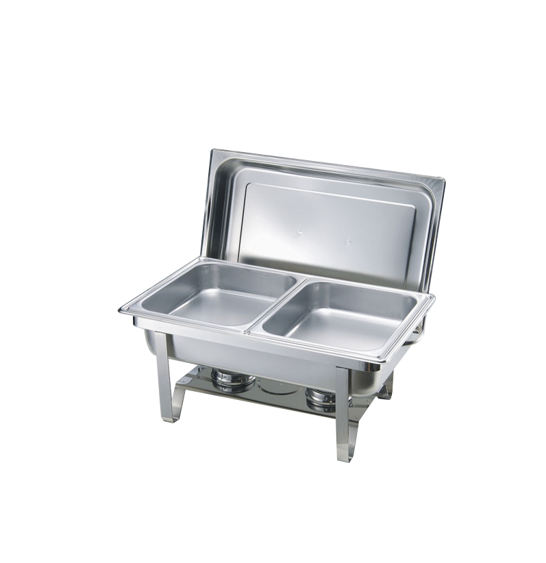 9 Ltr Double Chafing Dishes SG 433/2 | Stainless Steel Buffet Warmer with Dual Pans for Catering and Parties