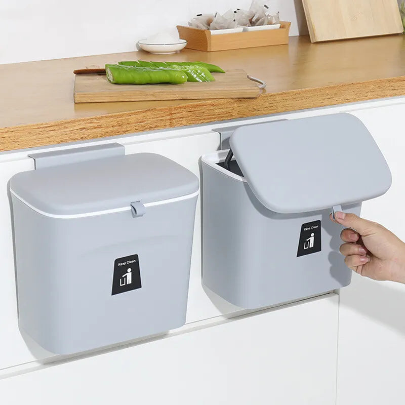 Wall Mounted Kitchen Bin with Lid