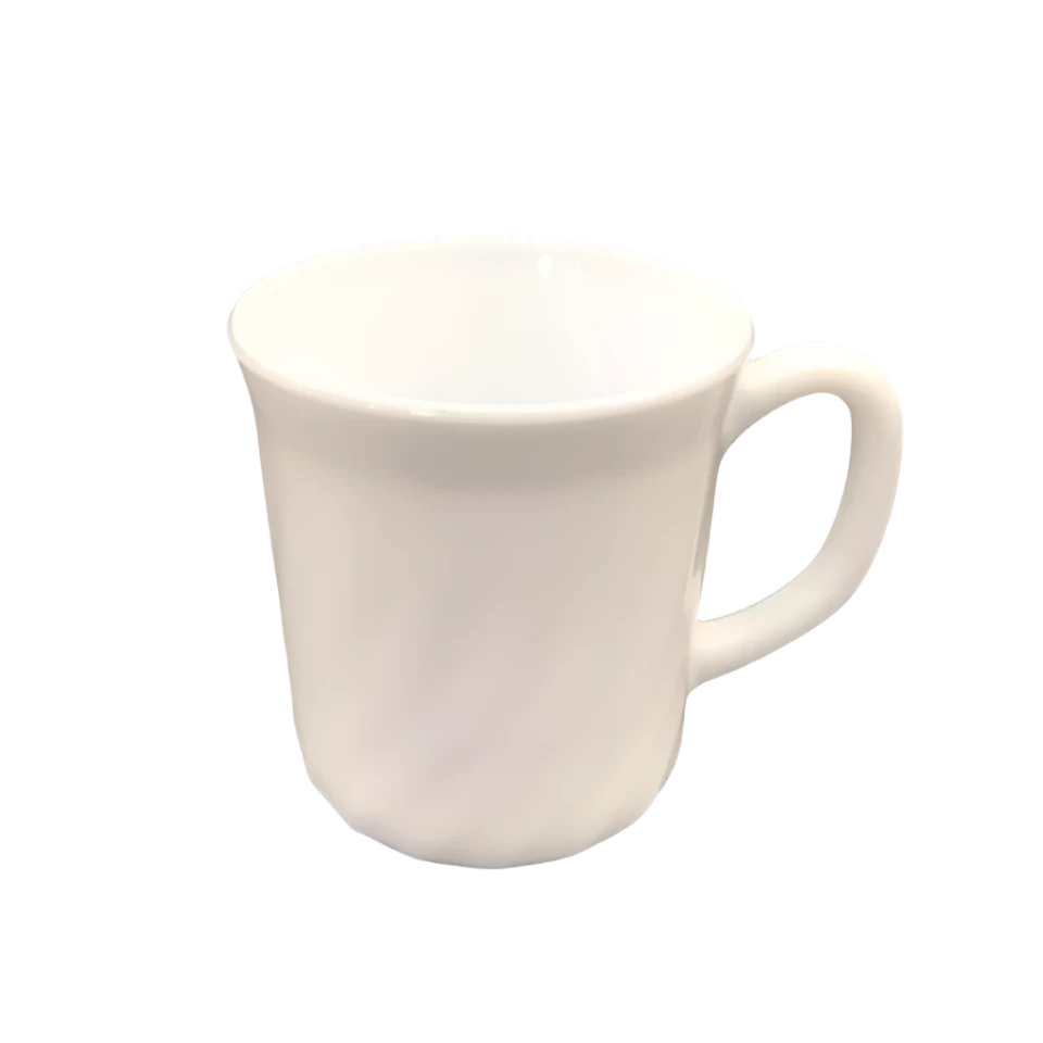 36pcs Set 29cl White Plain Mugs | Elegant 290ml Porcelain Mugs for Coffee, Tea, and Hot Beverages