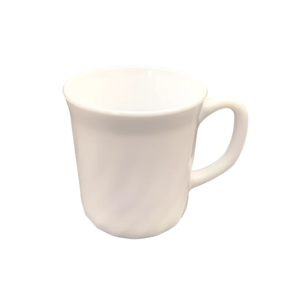 36pcs Set 29cl White Plain Mugs | Elegant 290ml Porcelain Mugs for Coffee, Tea, and Hot Beverages